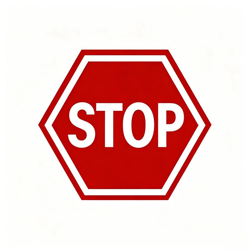 Parking warning sign