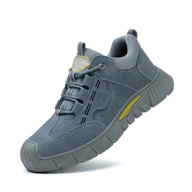 Insulated Shoes, Spark‑Resistant Suede Cowhide Welding Safety Work Shoes with Steel Toe Cap, Kevlar Midsole & Thickened Rubber Outsole