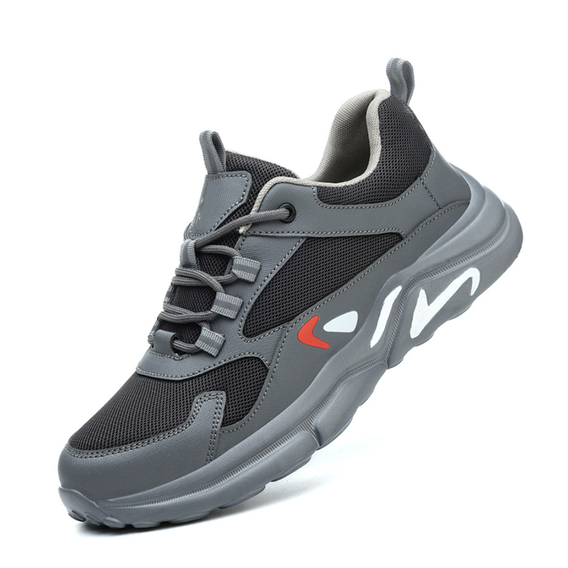 Insulated Shoes, Impact & Puncture‑Resistant Safety Work Shoes with Breathable Mesh Upper, Plastic Toe Cap, Kevlar Midsole & Comfortable EVA Outsole