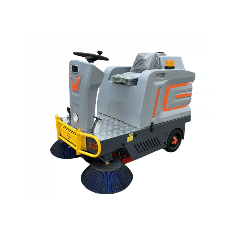 Ride‑on Electric Road Sweeper, Industrial Vacuum Sweeping Vehicle for Factory Workshop Property Outdoor Sanitation Cleaning