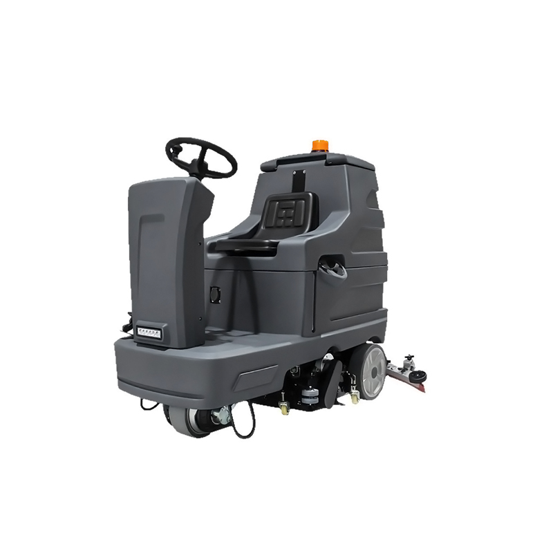 Ride‑on Commercial Floor Scrubber Sweeper All‑in‑One Machine Industrial Floor Washer for Heavy‑Oil‑Stain Ground with High‑Pressure Water Gun