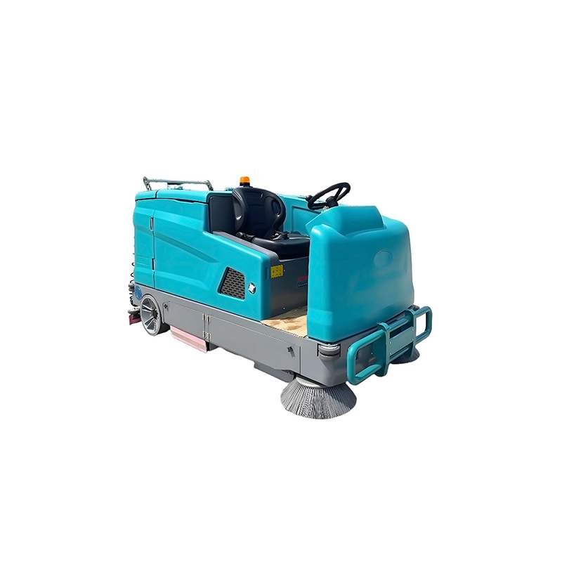 Large Ride‑on Floor Scrubber Sweeper All‑in‑One Machine, 72V Industrial Commercial Floor Washer for Factory Park Property Square