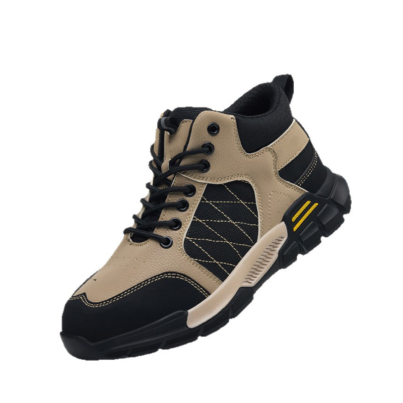 Impact‑Resistant Shoes, High‑Top Safety Work Boots with Steel Toe Cap, Kevlar Puncture‑Resistant Midsole & Anti‑Slip Wear‑Resistant Rubber Outsole