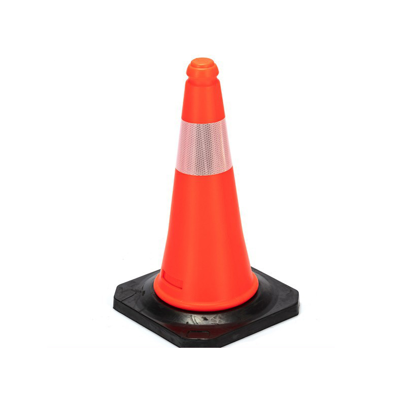 Traffic Safety Cone 1.8kg High Strength Plastic Road Cone For Road Warning