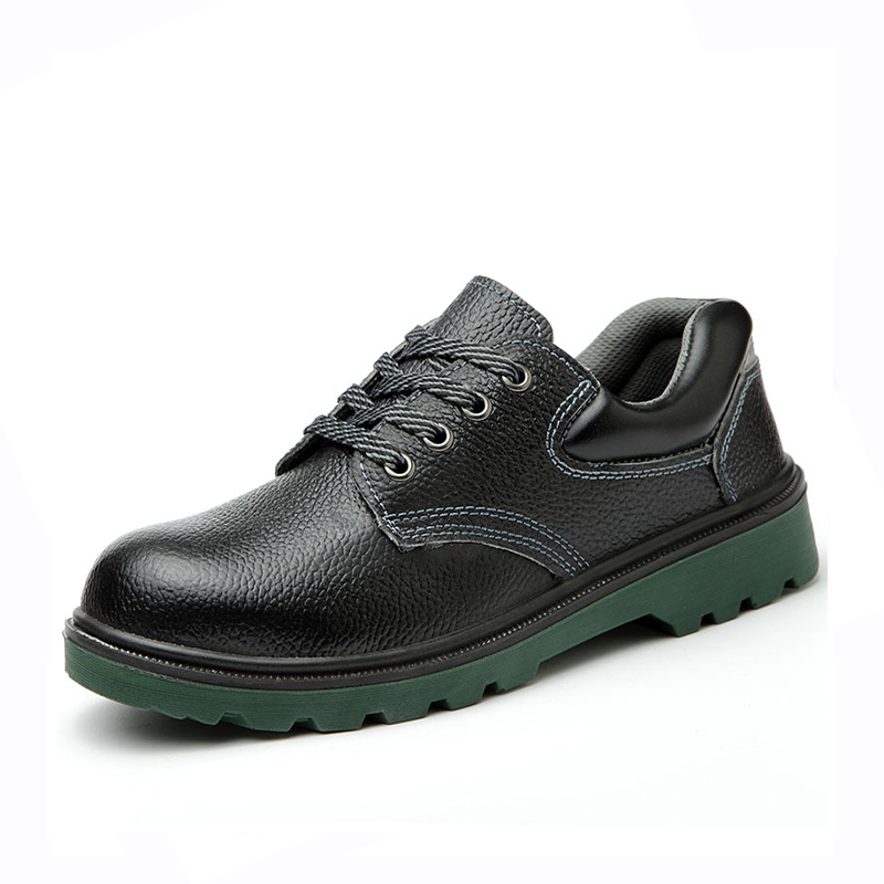 Impact‑Resistant Shoes, Safety Work Shoes with Two‑Tone Elastic Woven Shoelaces, Double‑Stitched Seams, Honeycomb Mesh Lining & Solid Injection‑Molded Polyurethane Outsole