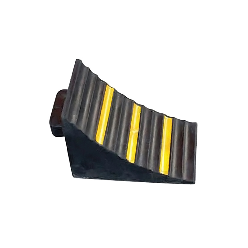 Rubber Wheel Chock, Heavy‑Duty Anti‑Slip Tire Stopper Wedge for Vehicle Parking Positioning