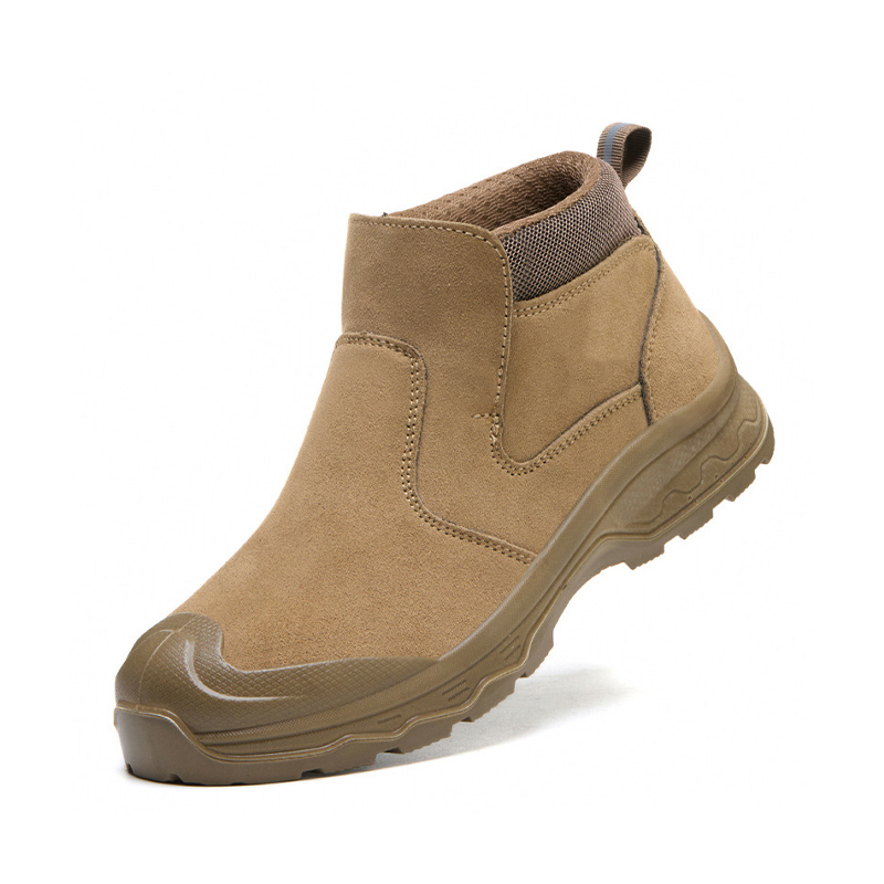 Impact‑Resistant Shoes, Slip‑on Safety Work Boots with Impact‑Resistant Anti‑Collision Wide Toe Cap, Honeycomb Mesh Inner Lining & Anti‑Slip Wear‑Resistant Outsole