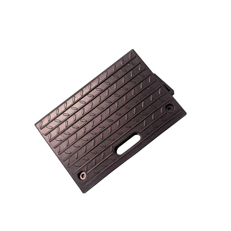 Portable Rubber Curb Ramp 50*31*10cm, Hand‑Carry Threshold Ramp for Car Outdoor Step Access