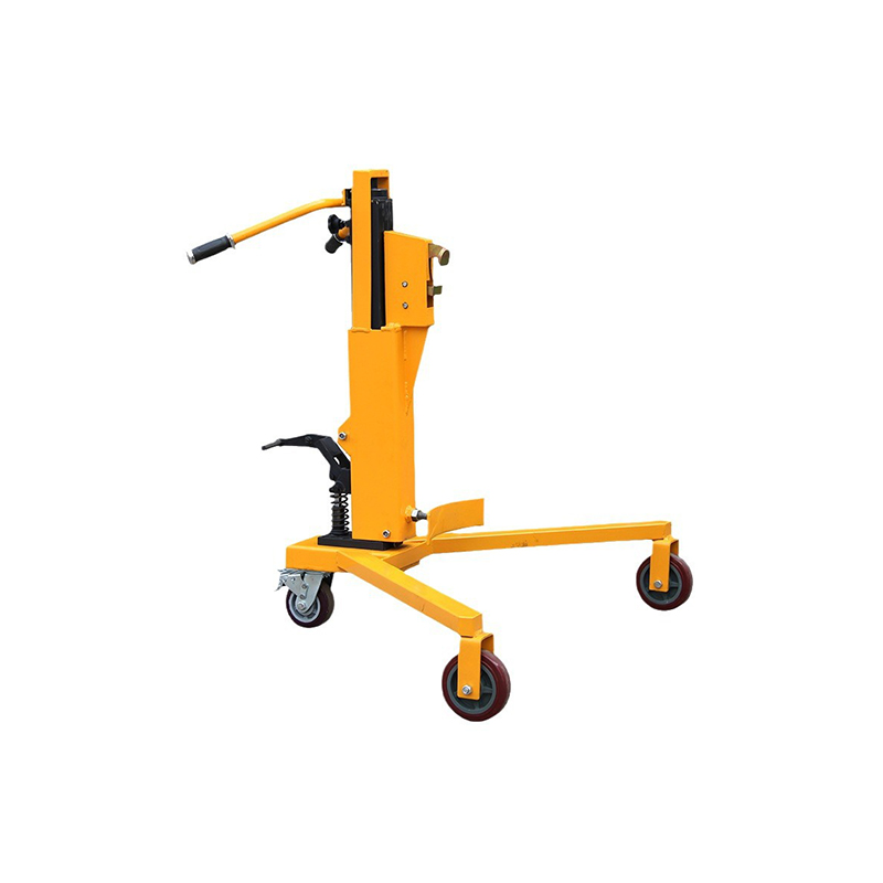 350KG Foot‑Operated Hydraulic Drum Truck, Wide‑Leg Eagle‑Grip Drum Handling Hand Trolley for 200L Oil Drum