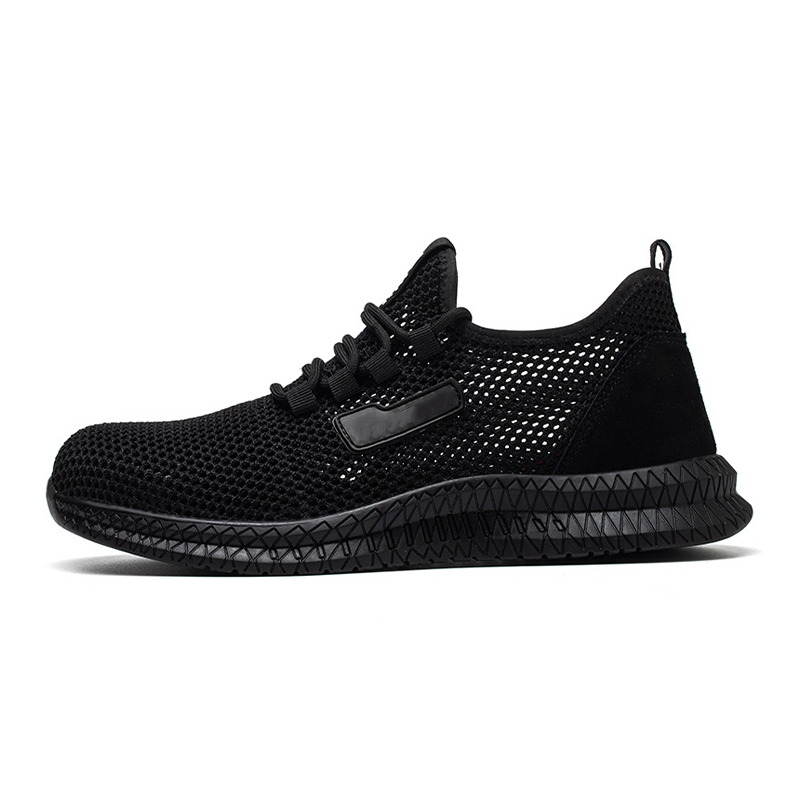 Impact‑Resistant Shoes, Safety Work Shoes with Large‑Mesh Breathable Upper, Comfortable Inner Lining & Anti‑Slip Wear‑Resistant Rubber Outsole
