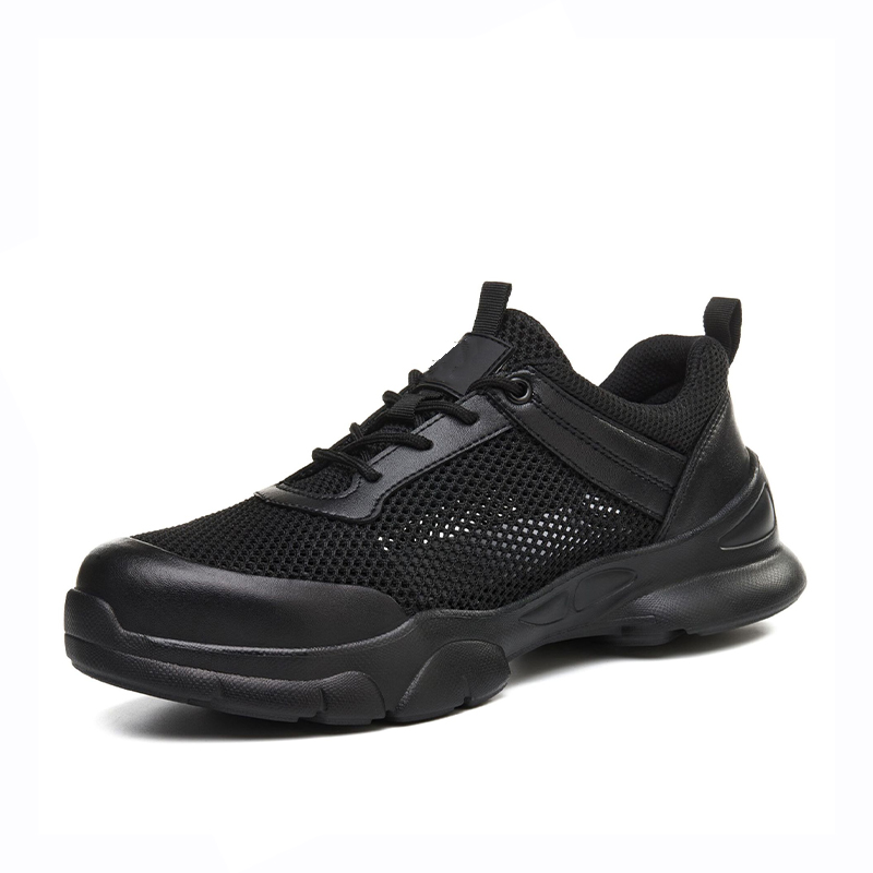 Impact‑Resistant Shoes, Safety Work Shoes with Large Mesh Ventilation Holes, Soft Delicate Skin‑Friendly Ankle Opening & Lightweight High‑Resilience EVA Outsole