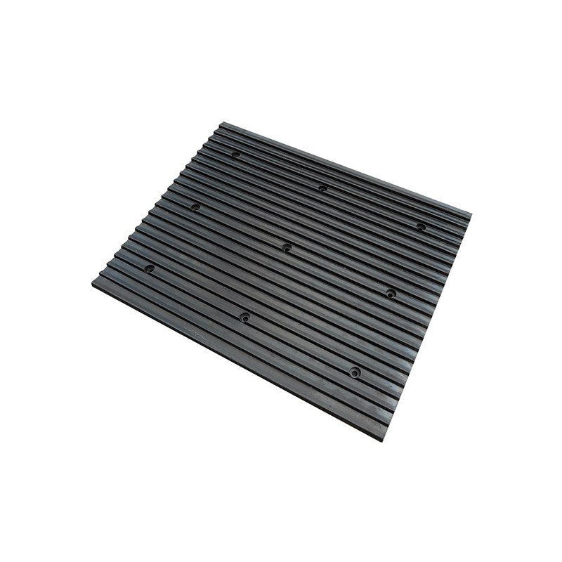 Rubber Anti‑Slip Ramp Pad, Solid Noise‑Reduction Speed Bump Board for Underground Garage Driveway
