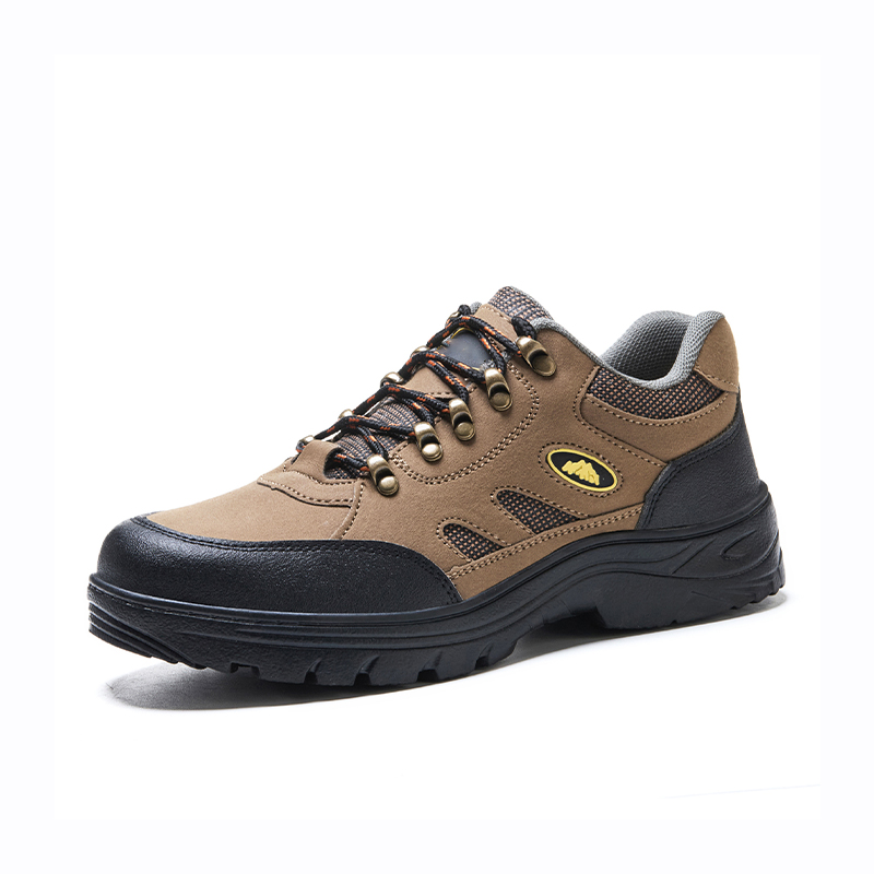 Impact‑Resistant Shoes, Safety Work Shoes with Wear‑Resistant Spliced Upper, Sweat‑Absorbing Breathable Inner Lining & Anti‑Slip Wear‑Resistant Rubber Outsole