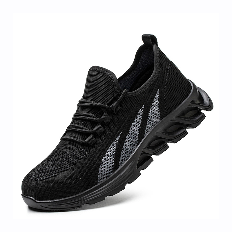 Impact‑Resistant Shoes, Safety Work Shoes with Thickened Steel Toe Cap, Kevlar Puncture‑Resistant Midsole & Wear‑Resistant Rubber Outsole
