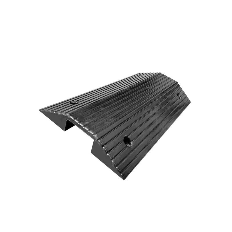 Double‑Sided Bridge‑Type Threshold Ramp, Heavy‑Duty Cable Protector Ramp for Cart Passing Doorway Step