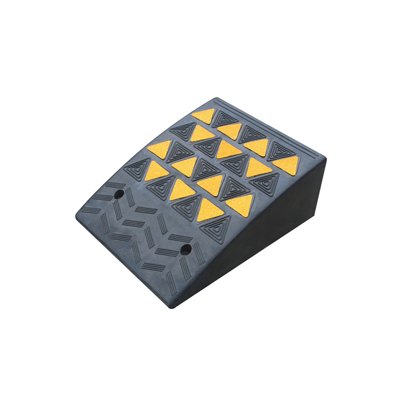 190mm Heavy‑Duty Rubber Curb Ramp, Anti‑Slip Kerb Ramp, Fixed Step Threshold Ramp for Car Driveway