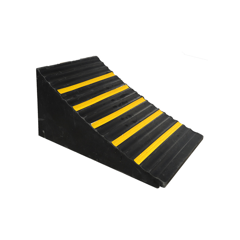 125×75×60mm Rubber Wheel Chock, Portable Anti‑Slip Tire Stopper For Truck Vehicle