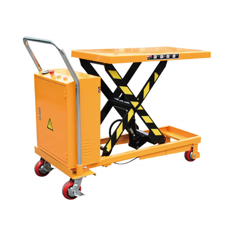 500kg Mobile Electric Scissor Lift Table, Hydraulic Lifting Platform Cart For Warehouse Workshop