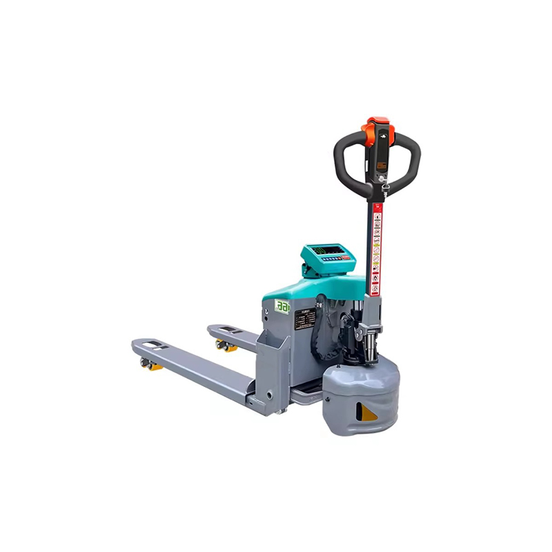 1.5Ton Full‑Electric Pallet Truck With Weighing Scale, 24V 66AH Lead‑Acid Battery Powered Electric Pallet Jack For Logistics