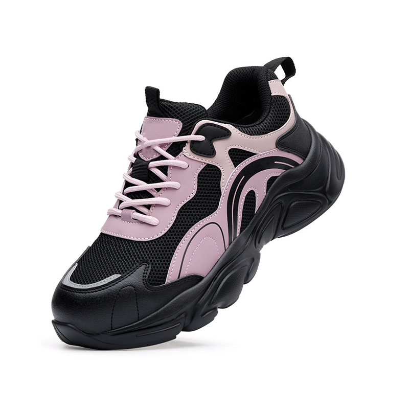 Impact‑Resistant Shoes, Breathable Mesh Safety Work Shoes with European Standard Impact‑Compression Resistant Steel Toe & Kevlar Puncture‑Resistant Midsole