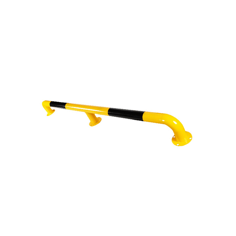 U‑Type Steel Pipe Wheel Stop, Q235 Steel Parking Safety Barrier M‑Shape Anti‑Collision Guard Rail
