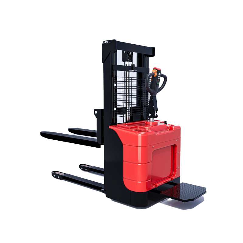 2Ton Stand‑on Customizable Electric Stacker, Hydraulic Lifting Automatic Pallet Stacking Forklift For Warehouse Material Handling