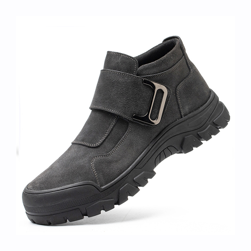 Impact‑Resistant Shoes, Lightweight Comfort Safety Work Shoes with Honeycomb Breathable Inner Lining & Convenient Hook‑and‑Loop Fastener Strap