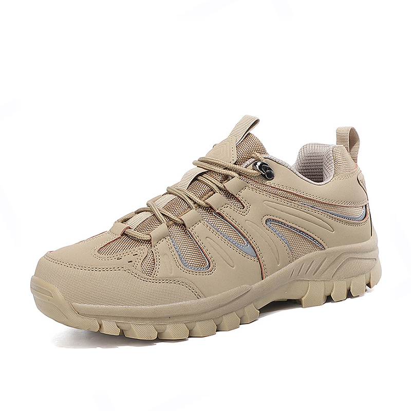 Impact‑Resistant Shoes, Water‑Repellent Safety Work Shoes with Tough Soft Leather Upper, Moisture‑Wicking Inner Lining, Cushioned Anti‑Slip Heel & Thickened Honeycomb Insole