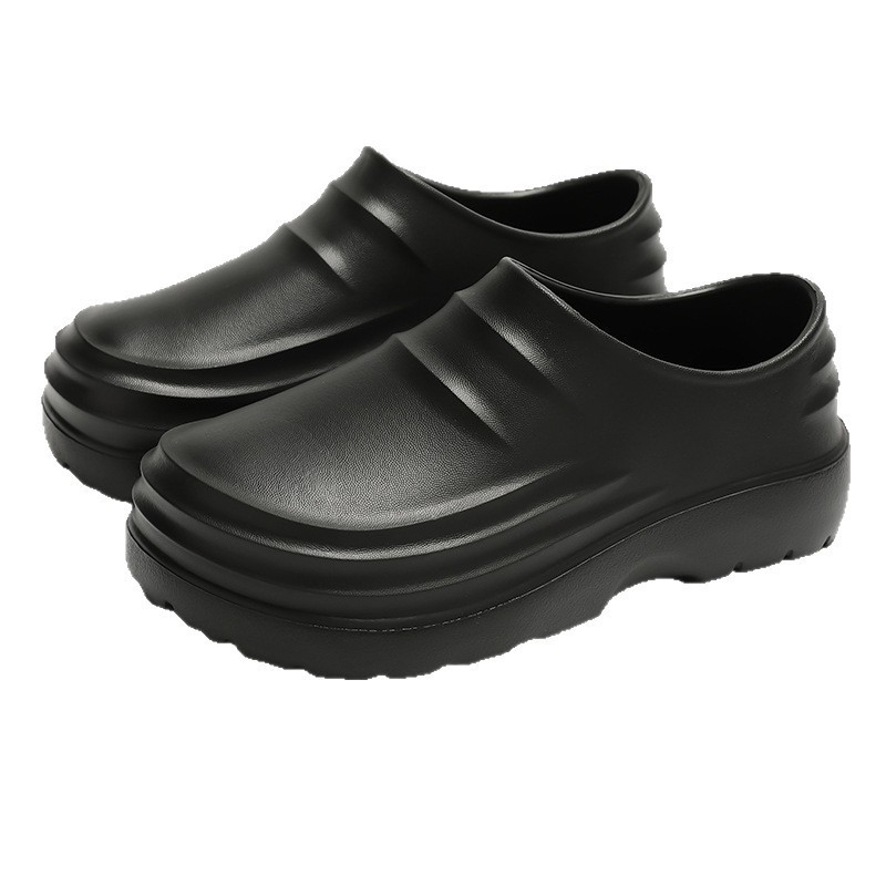 Platform Height Increasing Slippers, Non-Slip Waterproof Slip-On Clogs for Women Men