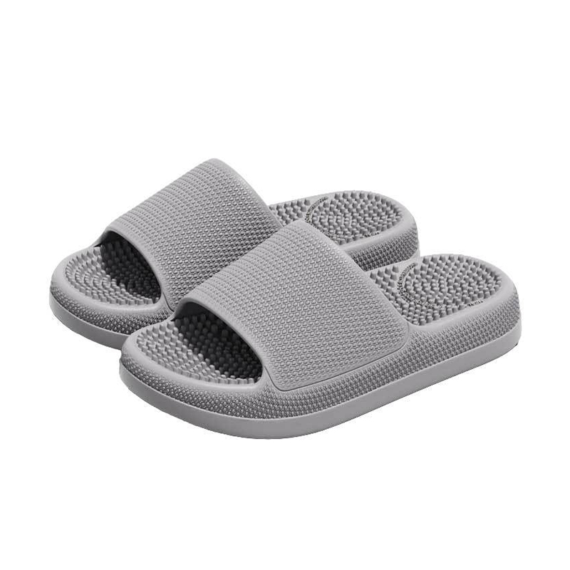 Slippers – Massage Particle Midsole Anti-Slip Front Platform Raised Tread Comfortable Shoes