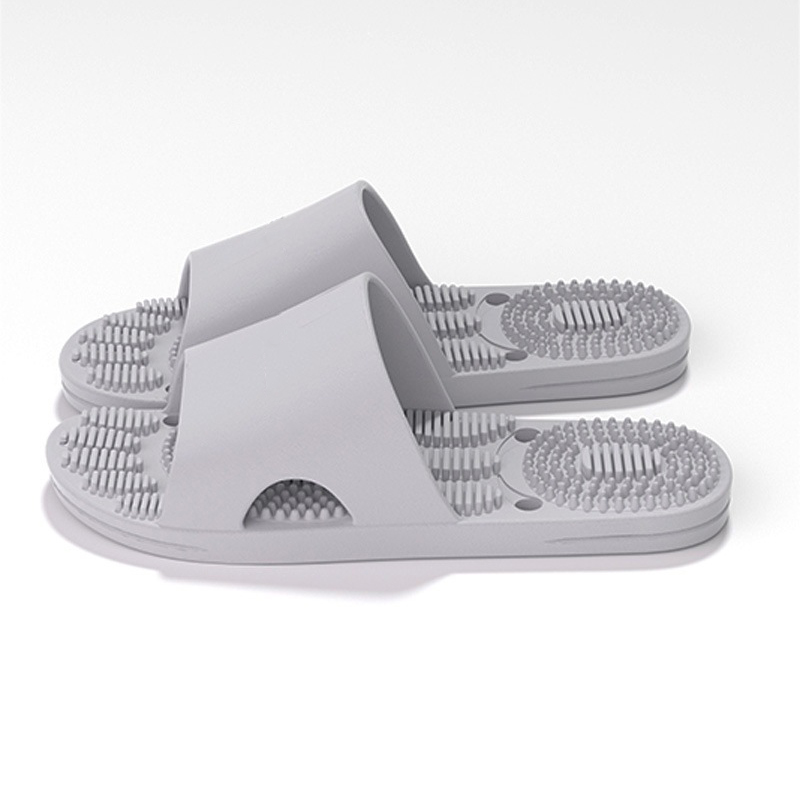 Slippers – Point-Massage Footbed One-Piece Quick-Drying Drainage Anti-Slip Comfortable Home Bathroom Shoes