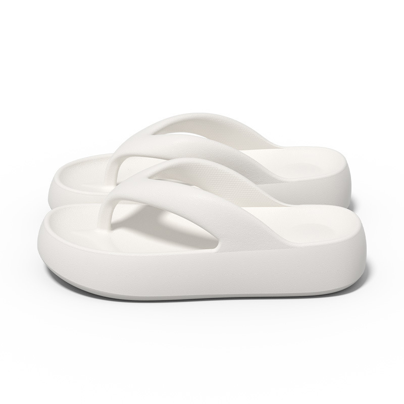 Slippers – EVA One-Piece Thick Sole Soft Bouncy Minimalist Lightweight Crack-Resistant Comfortable Shoes