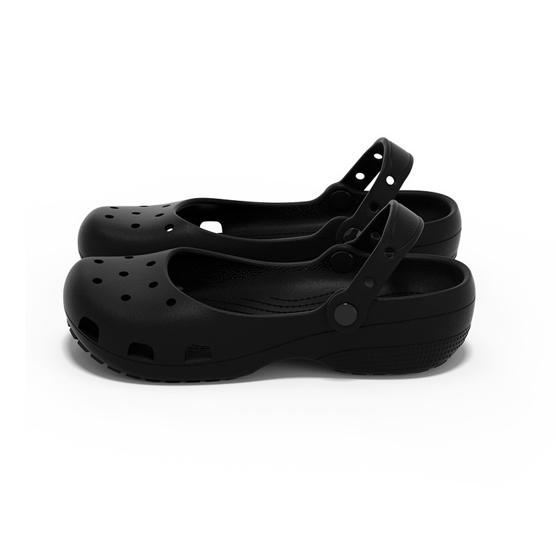 Slippers – EVA One-Piece Lightweight Cloud-Like Comfort Ventilation Holes Adjustable Heel Strap Shoes