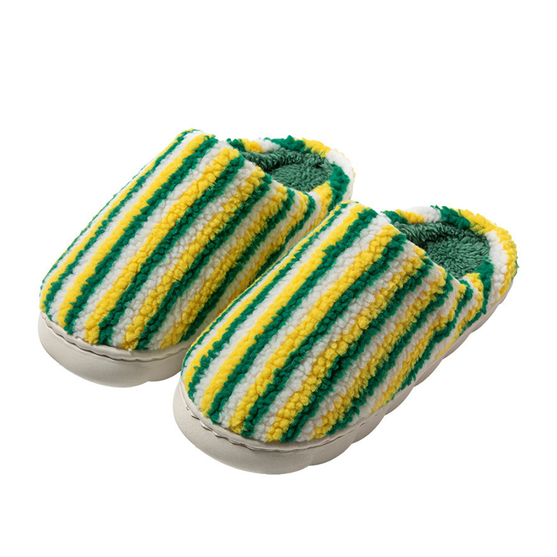 Cotton Slippers – Thickened Warm Plush Anti-Slip Wear-Resistant Flexible Comfortable Winter Shoes