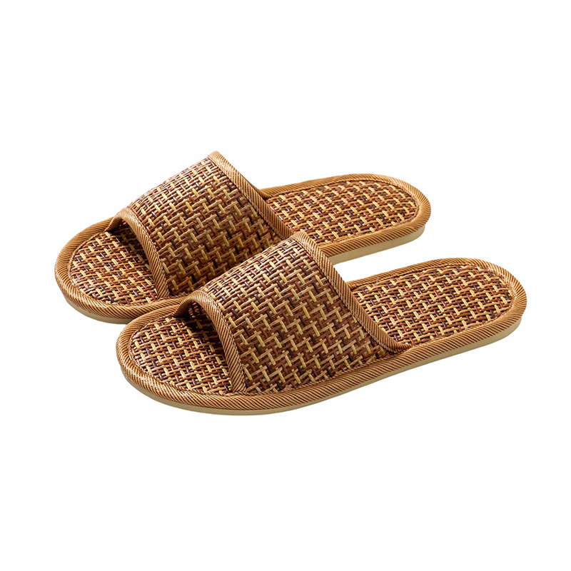 Slippers – Rattan-Woven Breathable Moisture-Absorbing Anti-Slip Lightweight Flexible Comfortable Shoes