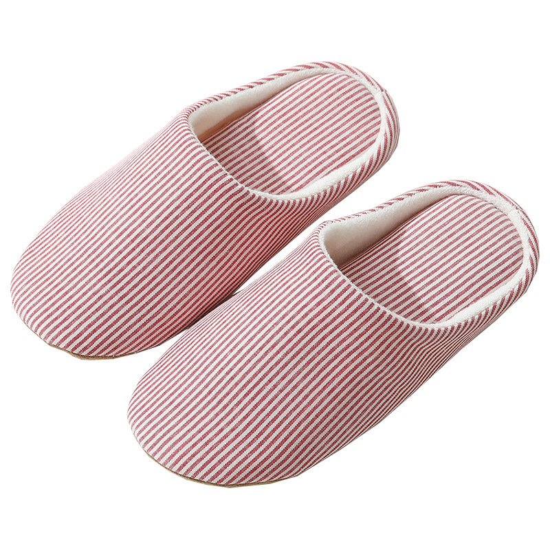 Cotton Slippers – Cotton-Linen Blended Upper Suede Outsole Soft Bouncy Flexible Lightweight Comfortable Shoes