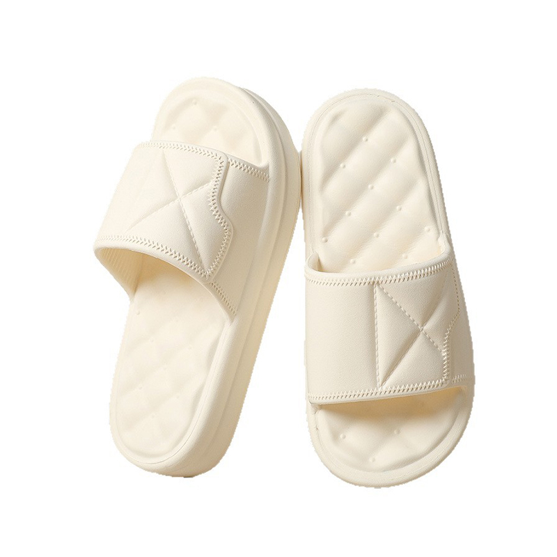 Slippers – Premium Plaid Upper Wavy Anti-Slip Outsole Pineapple-Textured Soft Rebound Comfortable Shoes
