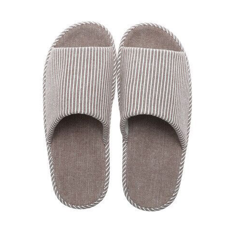 Linen Anti-Slip Slippers – Breathable Soft Thickened Silent Outsole Bouncy Comfortable Shoes