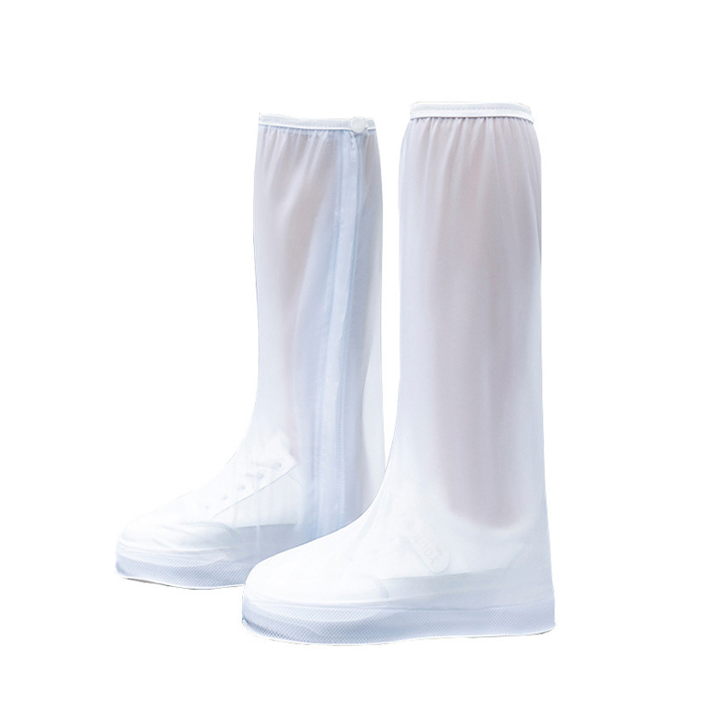 Shoe Covers with Tire-Style Anti-Slip Tread Pattern, Compact Lightweight Portable Design, Snap-Button Elastic Band, Thickened Anti-Wear Seepage-Proof Edges