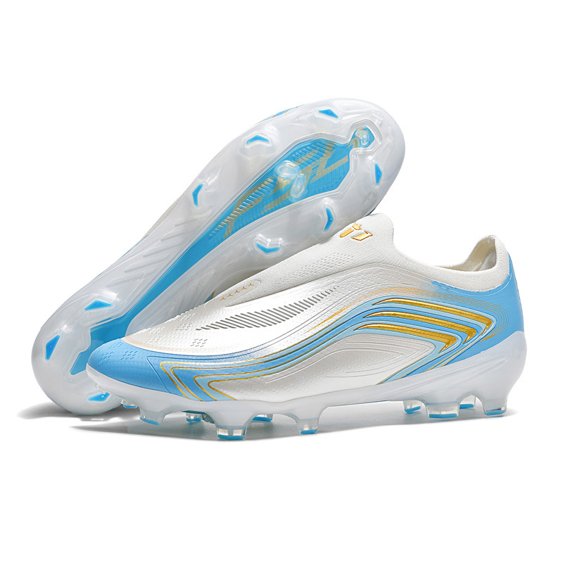 Spiked Shoes – TPU Seamless Upper Lasted Stitching Triangular Long-Stud Natural Grass Football Shoes