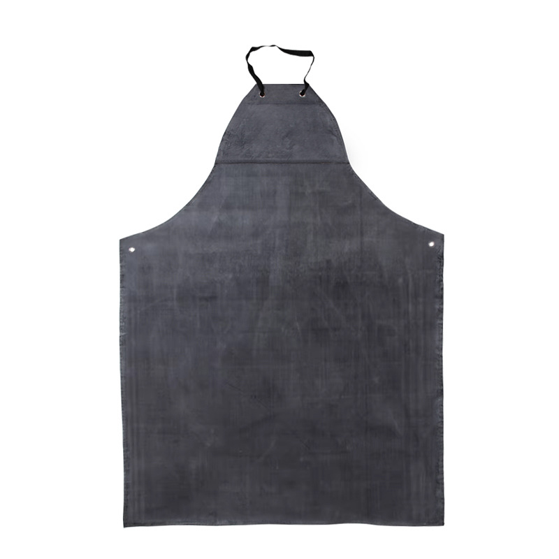 Apron – Waterproof Oil-Proof Acid-Alkali Resistant Rubber Material Metal Eyelets Durable Apron