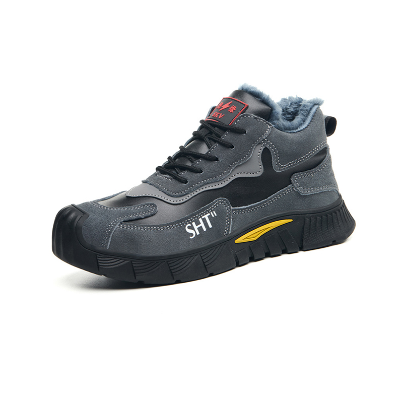 6KV Insulated Safety Shoes, Fleece Lined Warm Work Boots, Anti-Smash Anti-Puncture Anti-Slip Wear Resistant Welding Protective Shoes