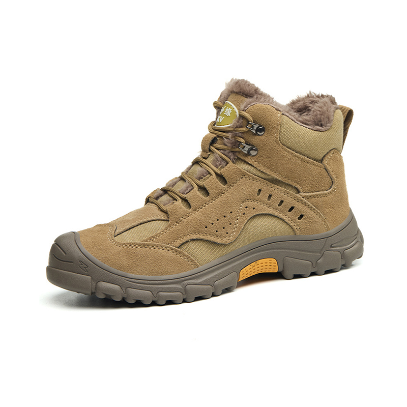 6KV Insulated Welding Safety Boots, Fleece Lined Warm Winter Work Boots, Anti-Smash Anti-Puncture Anti-Slip Spark Resistant Protective Shoes