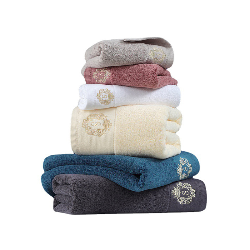 Towel – Xinjiang Cotton Terry Loops Fluffy Thick Super Absorbent Three-Needle Five-Thread Stitching Towel