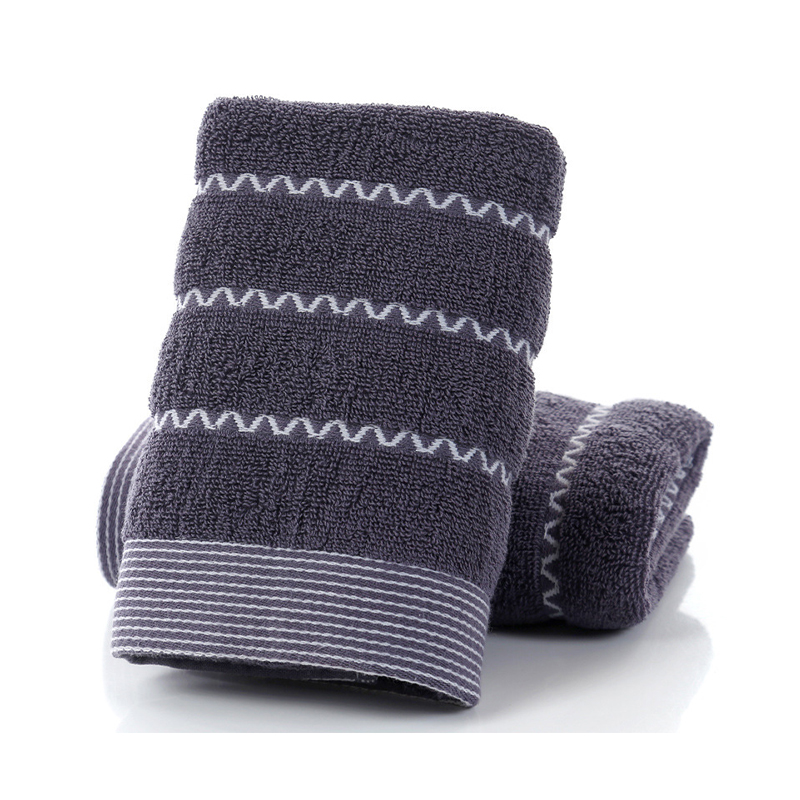 Towel – Mature Edge-Binding Evenly Arranged Terry Loops Combed Cotton Soft Resilient Shed-Resistant Towel