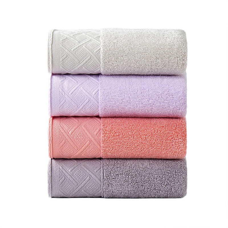 Towel – Neat Terry Loops Long Cotton Fibers Soft Absorbent Exquisite Edge Binding Cartoon Pattern Towel