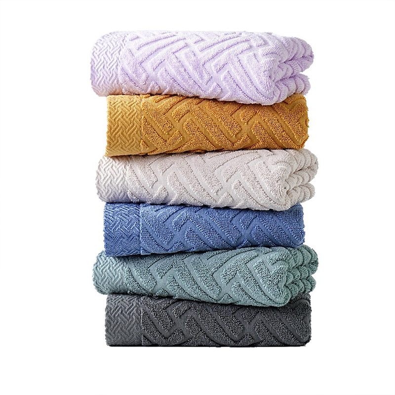 Towel – Neat Terry Loops Long Cotton Fibers Soft Absorbent Exquisite Edge Binding Cartoon Pattern Towel