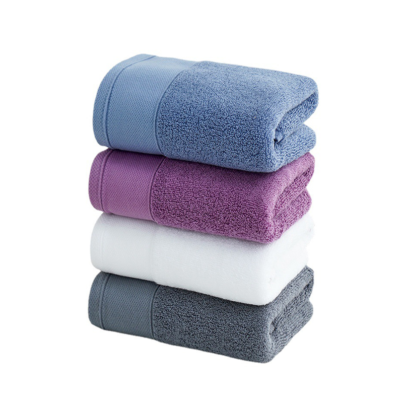 Towel – Cotton Yarn Thickened Soft Shed-Resistant Printing Dyeing Minimalist Edge Finishing Towel