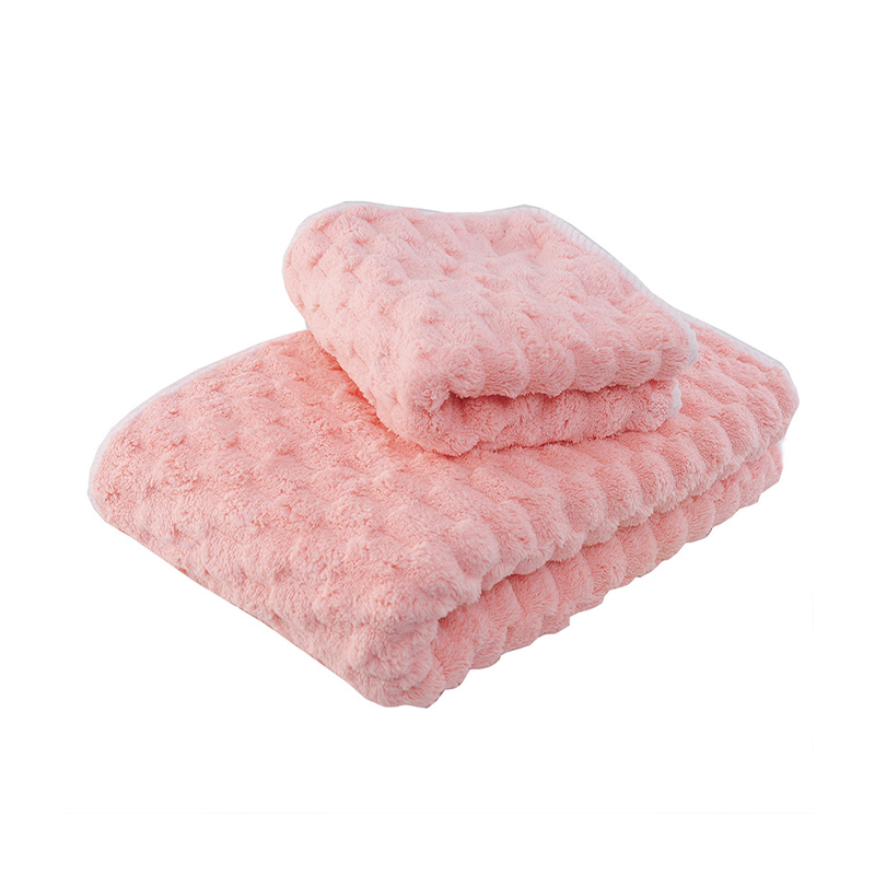 Towel – Coral Fleece Soft-Touch High-Density Firm Fleece Base Dense Smooth Shed-Resistant Towel