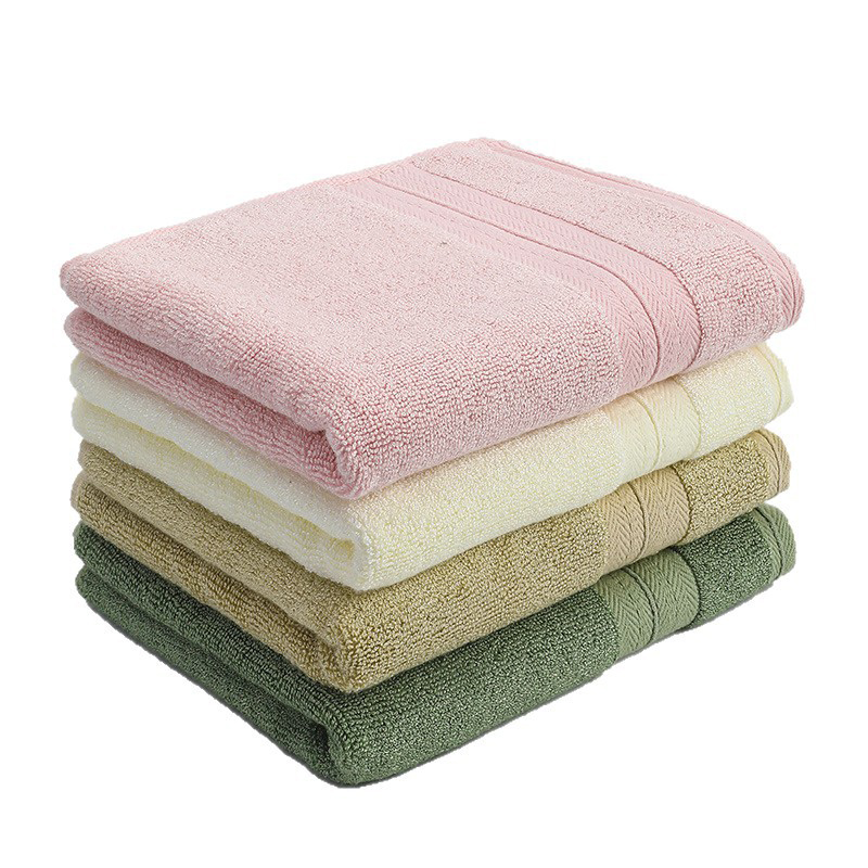 Towel – Flat Dense Terry Loops Tightly Woven Shed-Resistant Pill-Resistant Silky Skin-Friendly Towel